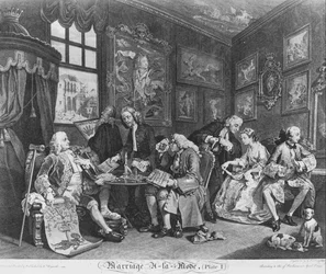 Marriage à la Mode, Platte 1, (Der Ehevertrag)